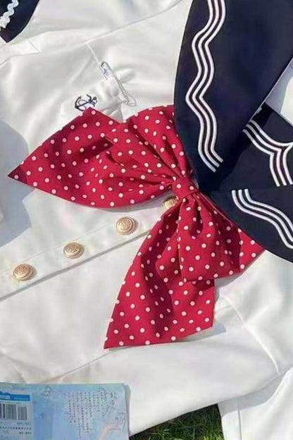 Summer Sea Sailor Dress + Ribbon Accessory