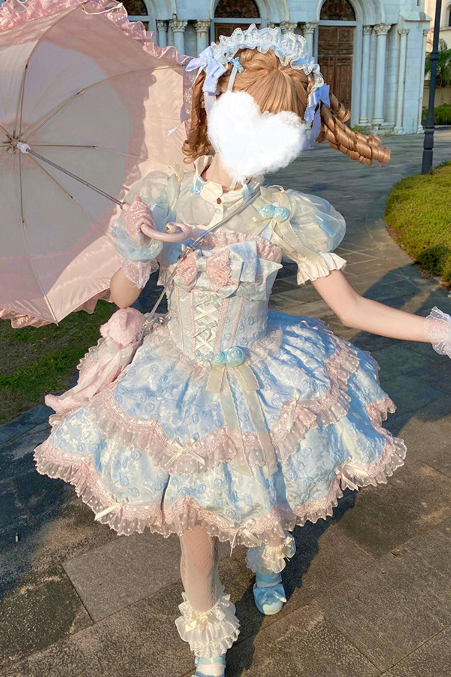 [pre-order] Candy Color Dreamy Doll Lolita Dress + Hair Accessories