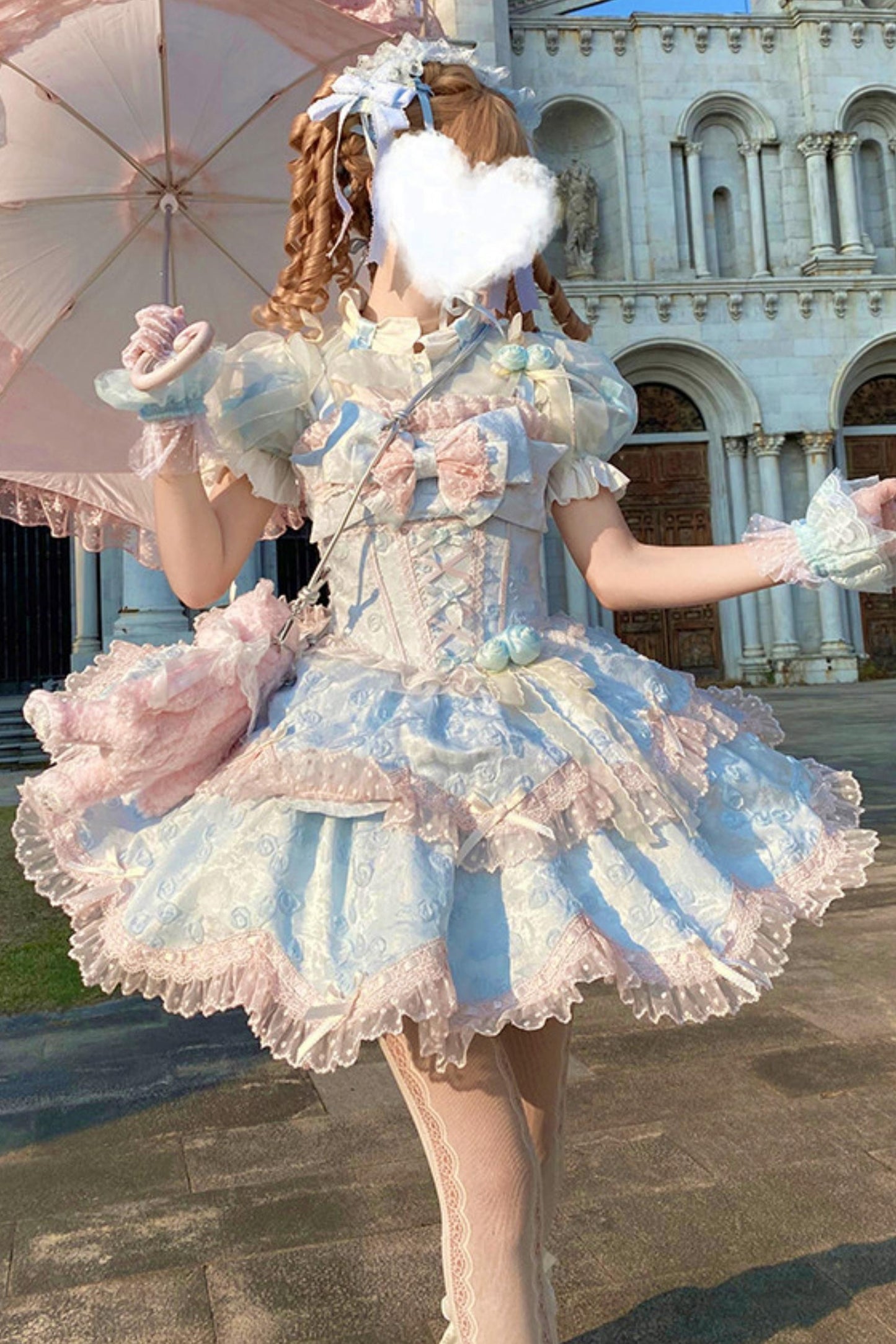 [pre-order] Candy Color Dreamy Doll Lolita Dress + Hair Accessories