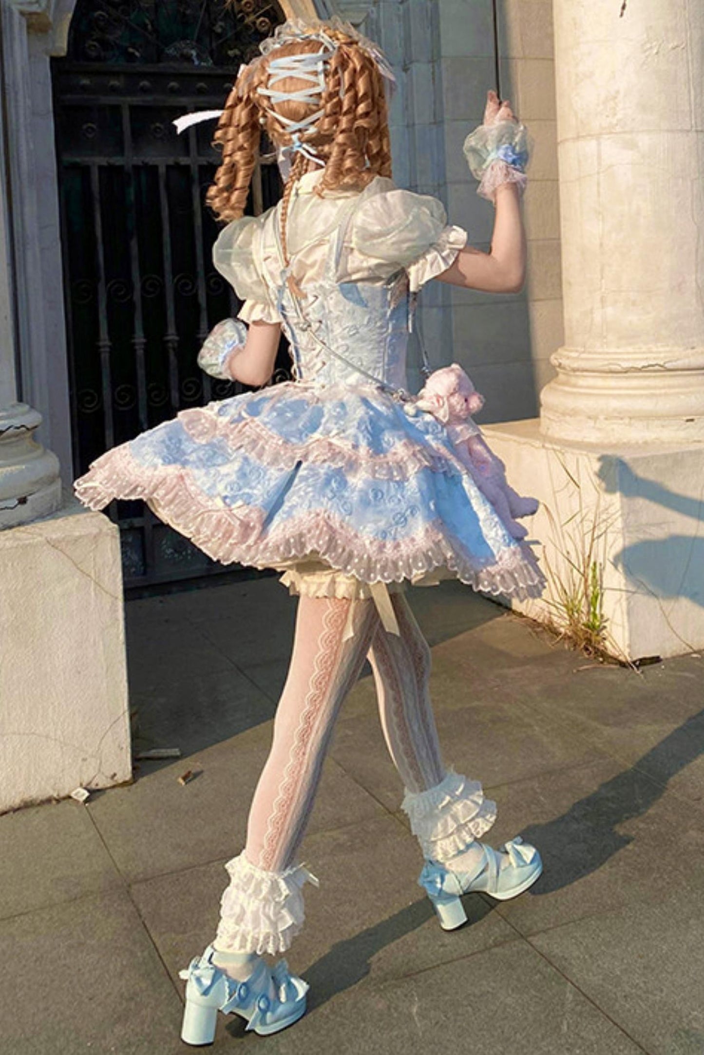 [pre-order] Candy Color Dreamy Doll Lolita Dress + Hair Accessories