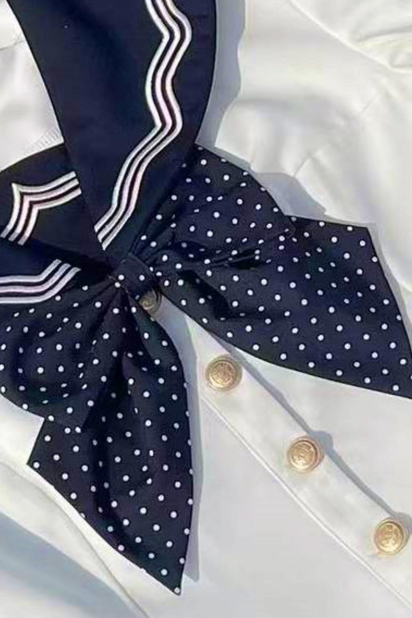 Summer Sea Sailor Dress + Ribbon Accessory