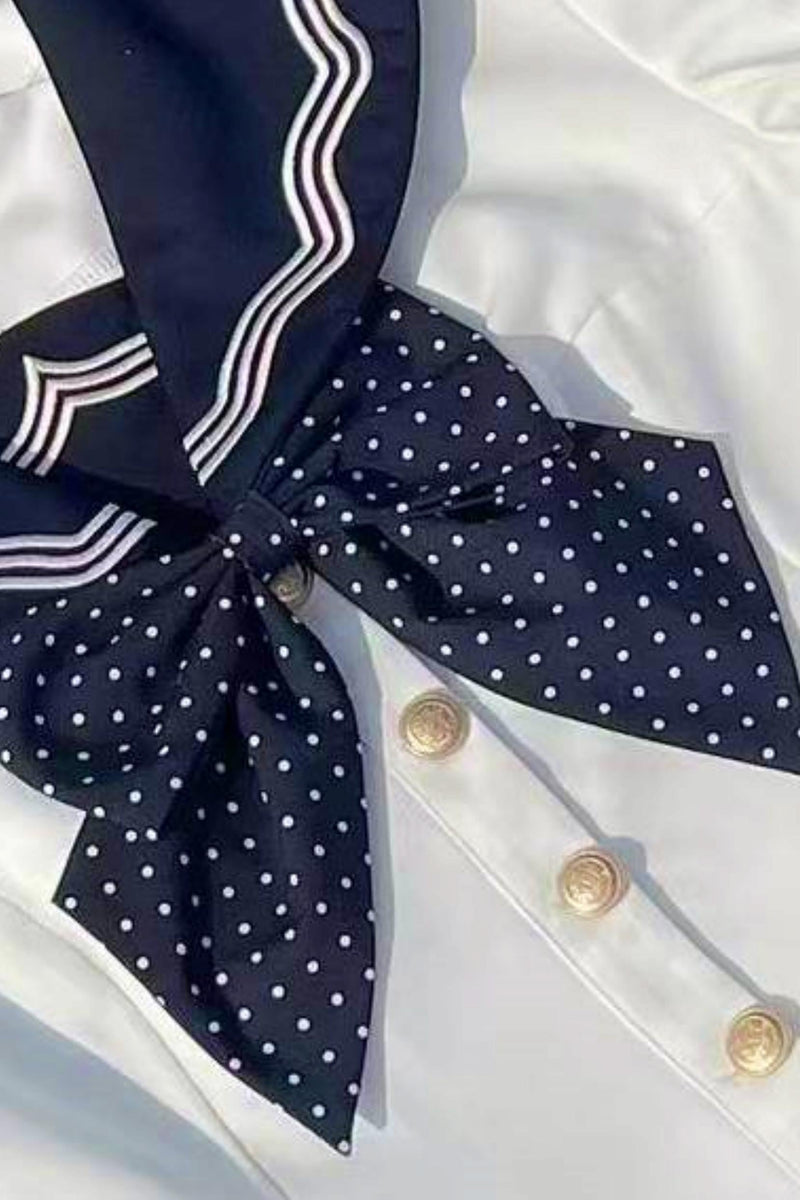 Summer Sea Sailor Dress + Ribbon Accessory