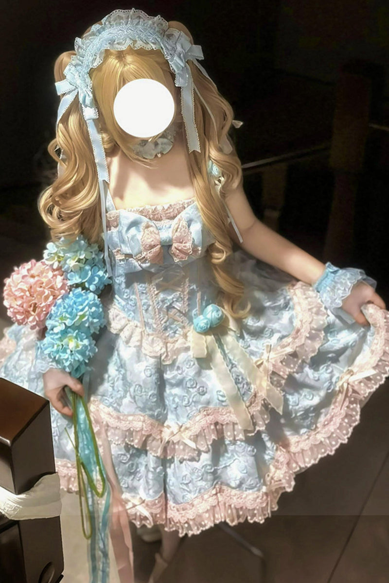 [pre-order] Candy Color Dreamy Doll Lolita Dress + Hair Accessories