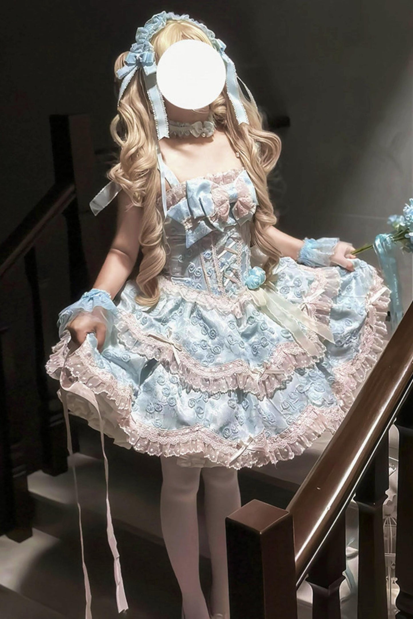 [pre-order] Candy Color Dreamy Doll Lolita Dress + Hair Accessories