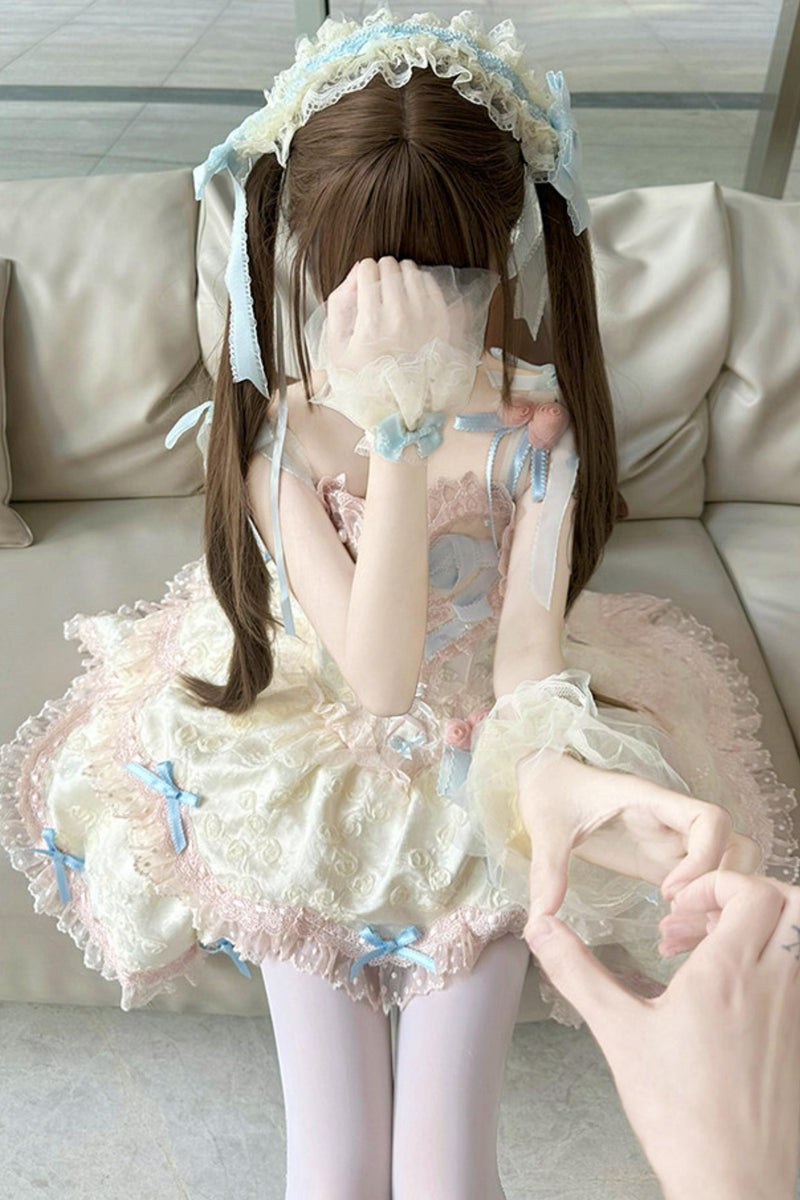 [pre-order] Candy Color Dreamy Doll Lolita Dress + Hair Accessories