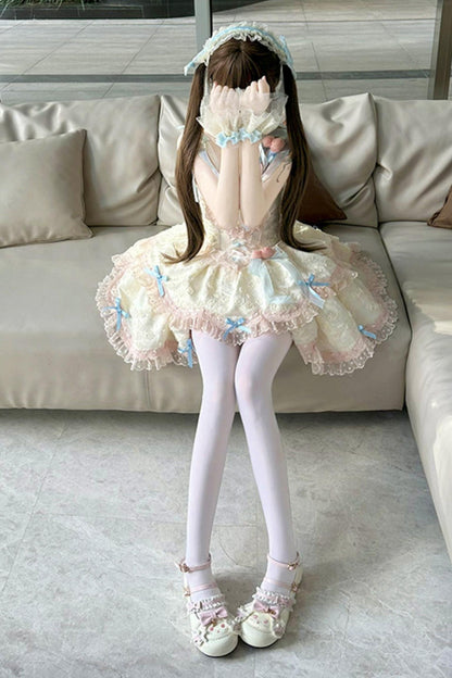 [pre-order] Candy Color Dreamy Doll Lolita Dress + Hair Accessories