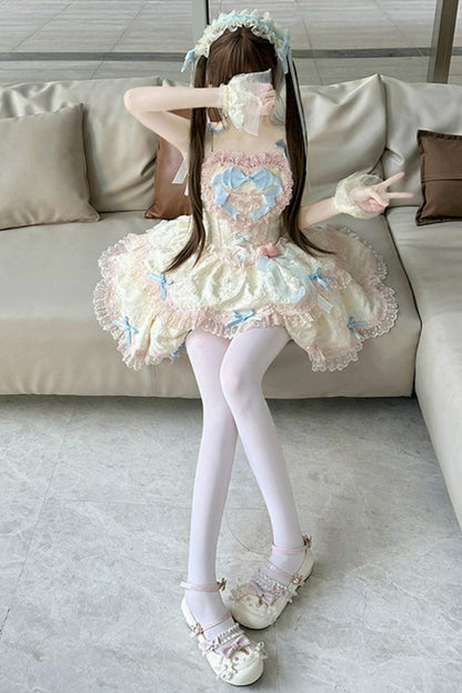[pre-order] Candy Color Dreamy Doll Lolita Dress + Hair Accessories