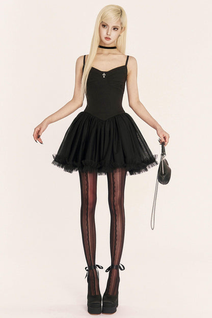 Dark Medieval Pleated Dress