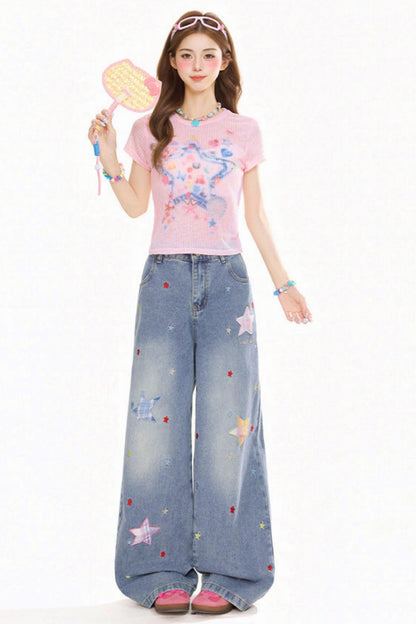 Graffiti Slim Fit Top