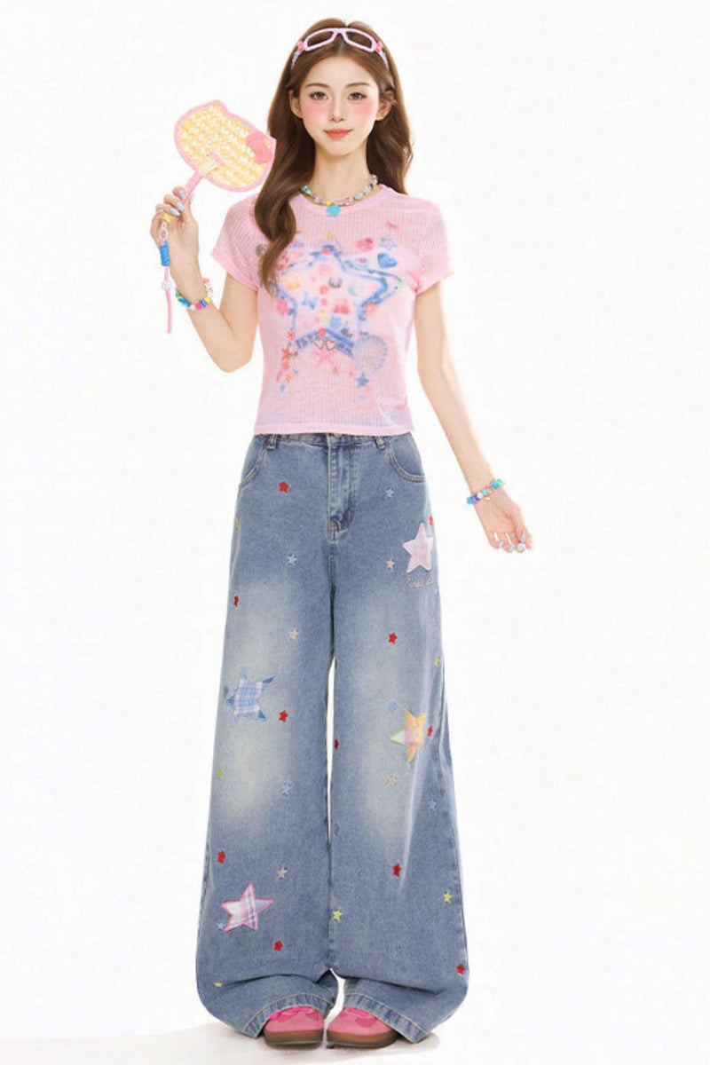 Graffiti Slim Fit Top