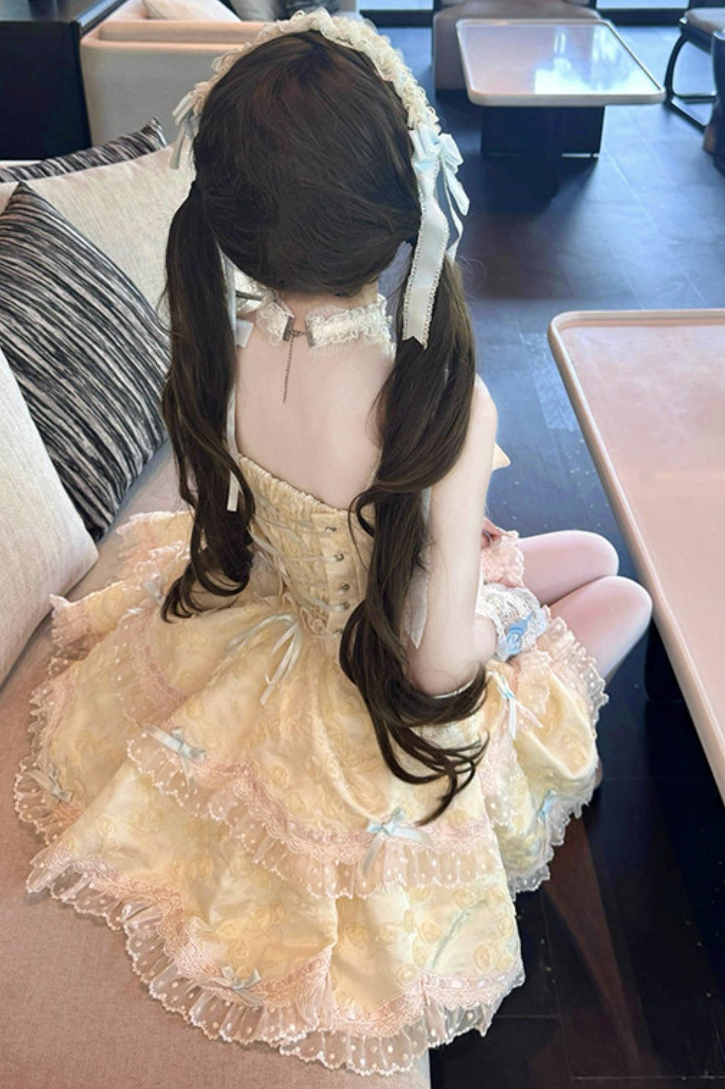 [pre-order] Candy Color Dreamy Doll Lolita Dress + Hair Accessories