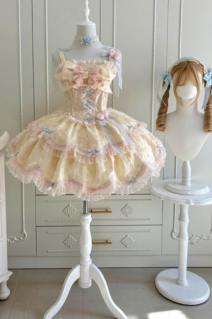 [pre-order] Candy Color Dreamy Doll Lolita Dress + Hair Accessories