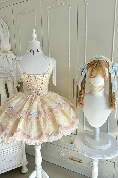 [pre-order] Candy Color Dreamy Doll Lolita Dress + Hair Accessories