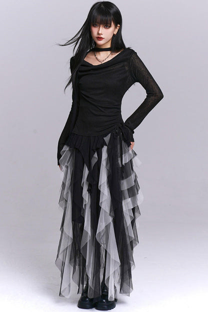Ghost Girl Open Neck Top + Innerwear