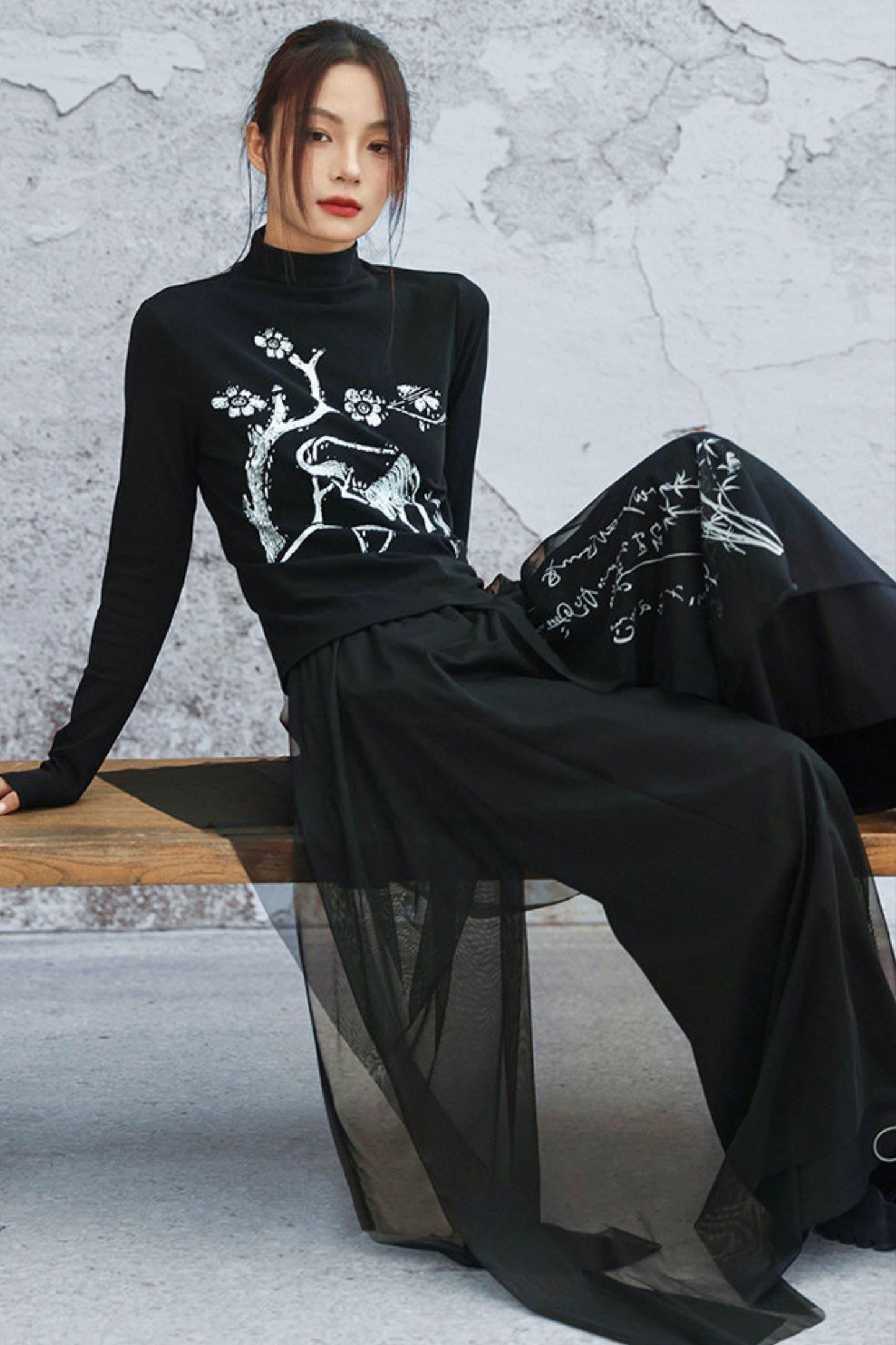 Artistic Knit Slim Fit Top