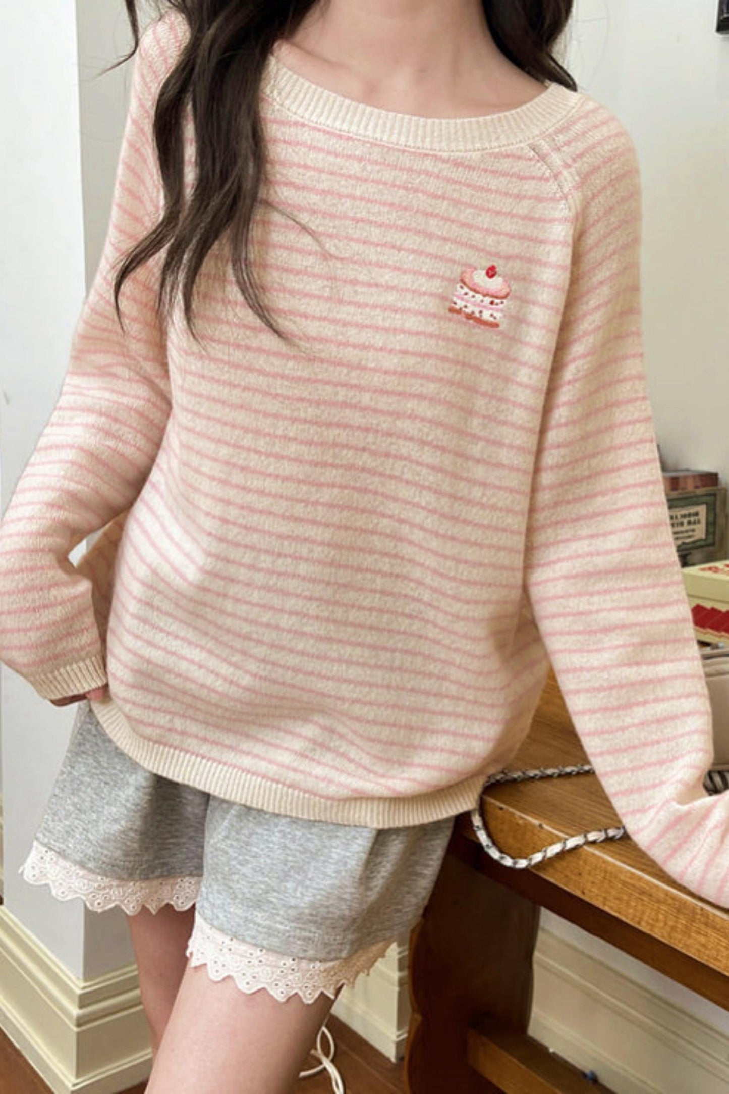 Sweet Cake Striped Top
