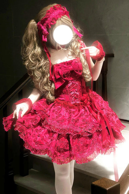 [pre-order] Candy Color Dreamy Doll Lolita Dress + Hair Accessories