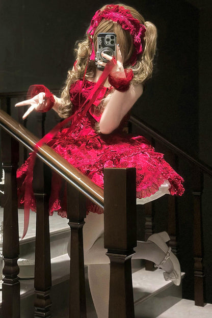 [pre-order] Candy Color Dreamy Doll Lolita Dress + Hair Accessories