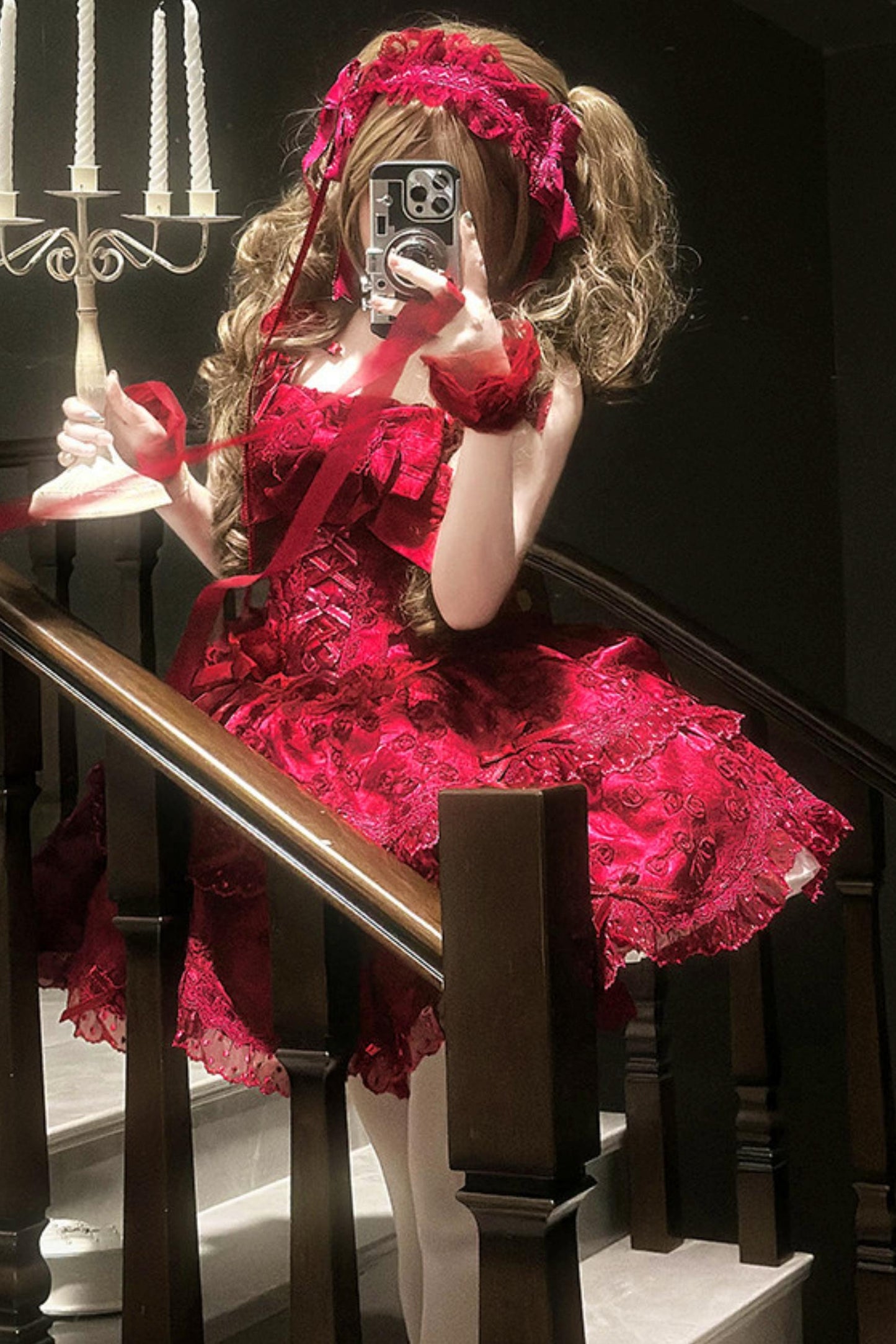 [pre-order] Candy Color Dreamy Doll Lolita Dress + Hair Accessories