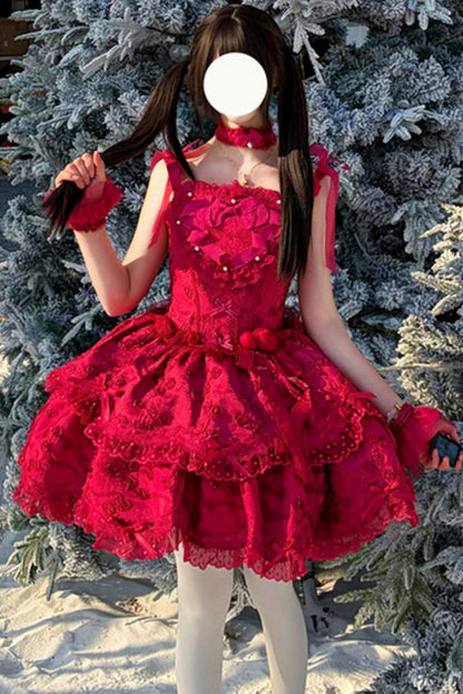 [pre-order] Candy Color Dreamy Doll Lolita Dress + Hair Accessories