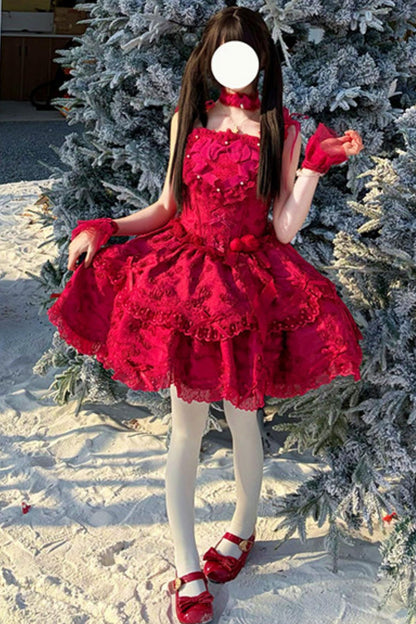 [pre-order] Candy Color Dreamy Doll Lolita Dress + Hair Accessories