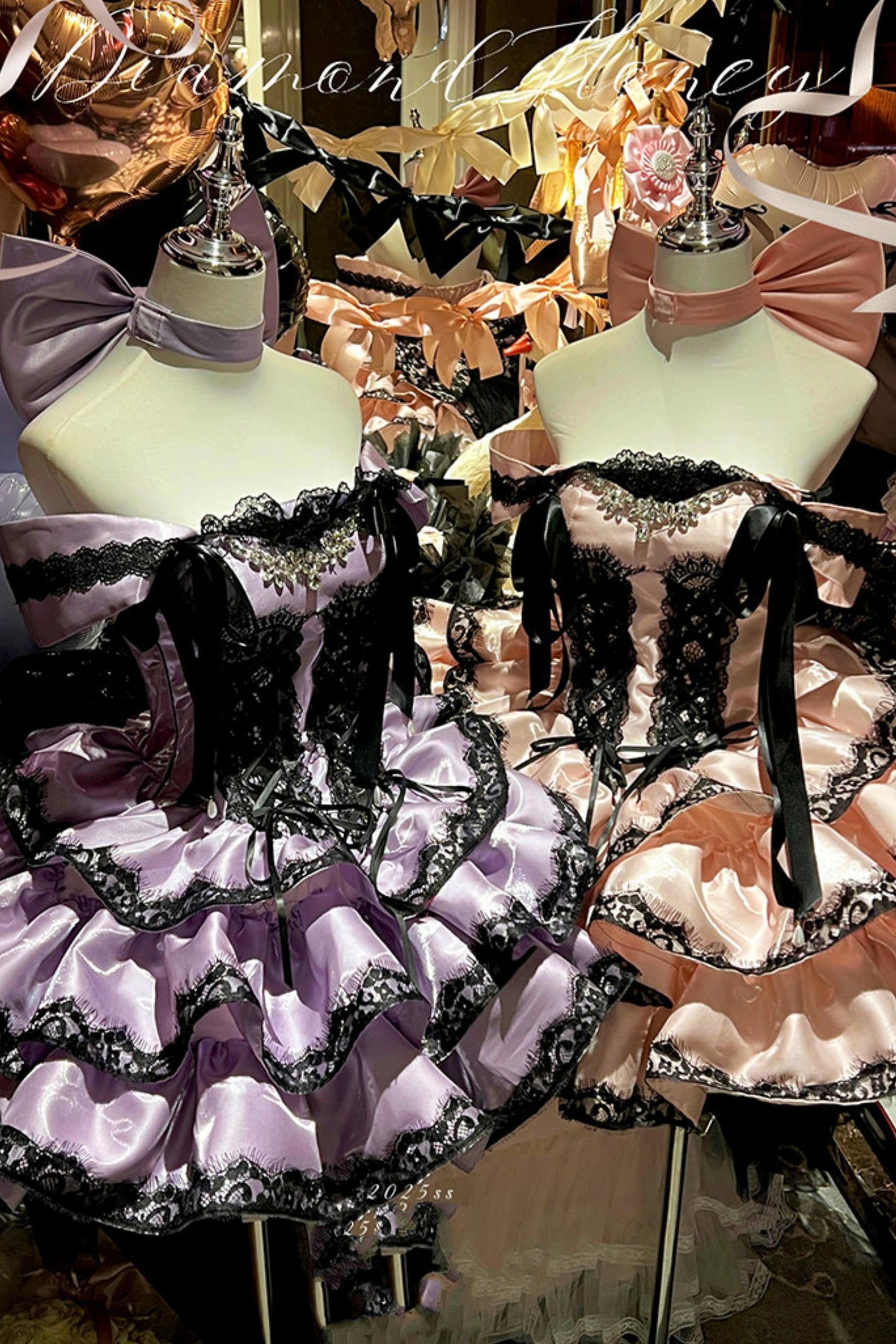[pre-order] Romantic Purple Lace Dress + Accessories