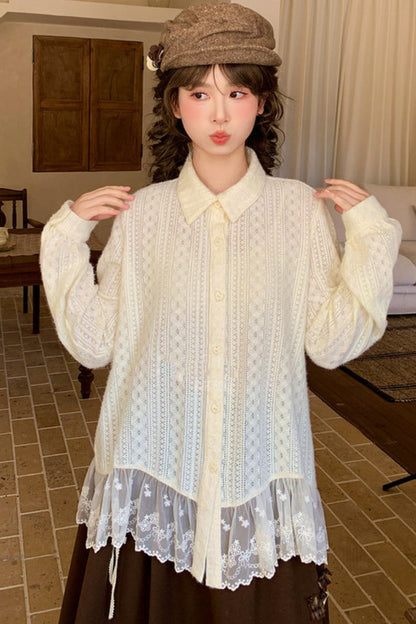 Lace Patchwork Blouse