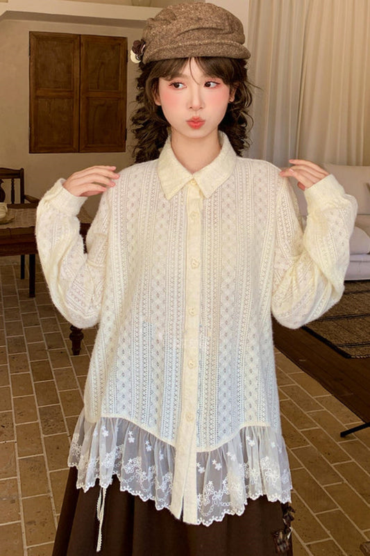 Lace Patchwork Blouse