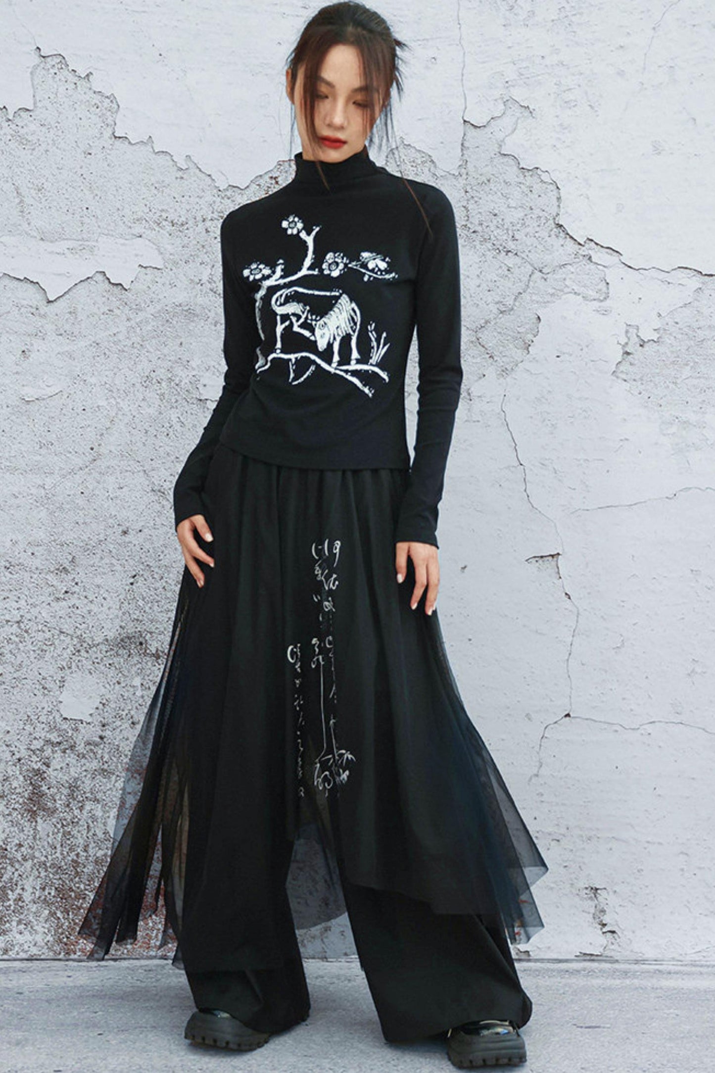 Artistic Knit Slim Fit Top