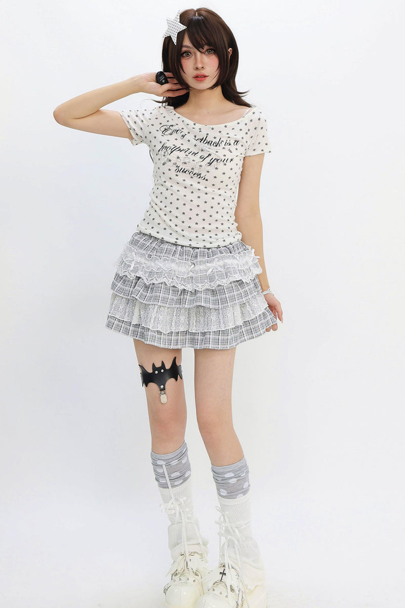 Retro Star Y2k Fit Top