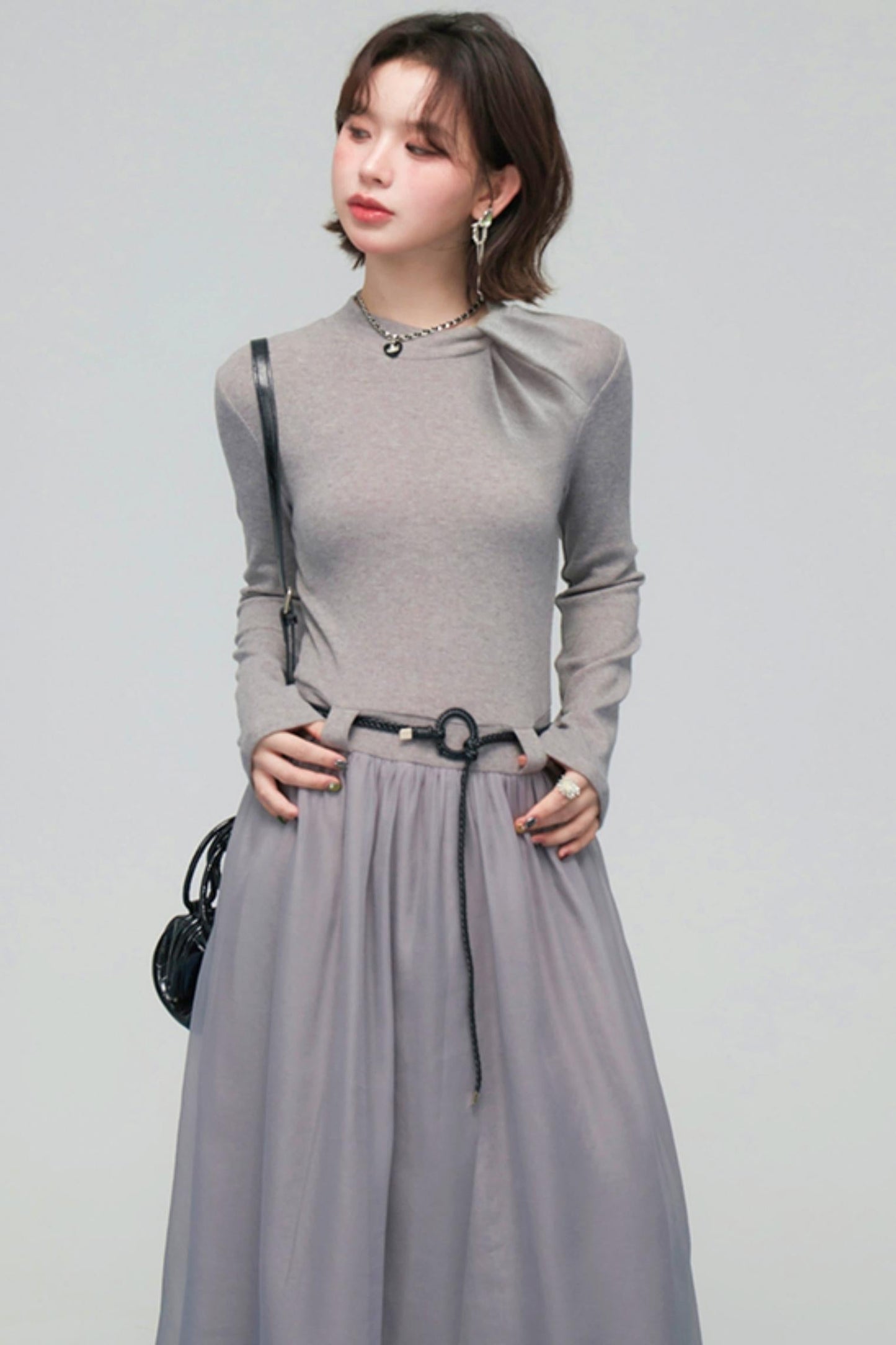 Misty Mode Tulle Long Dress