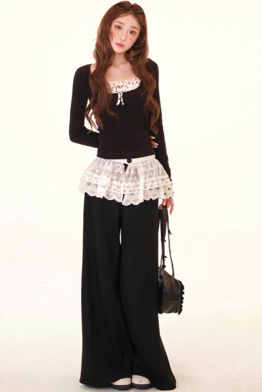 Dot Liner Top + Pants