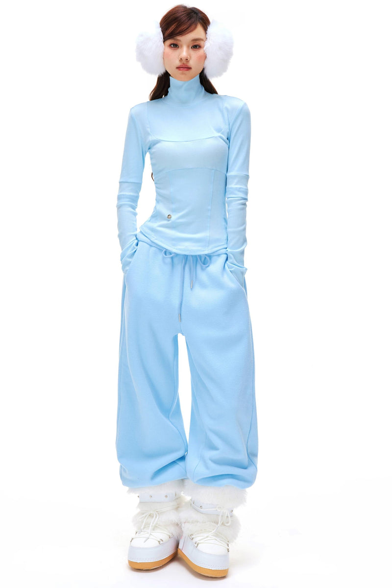 Slim Base Turtle Neck Top
