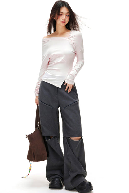 Slit Slim Top