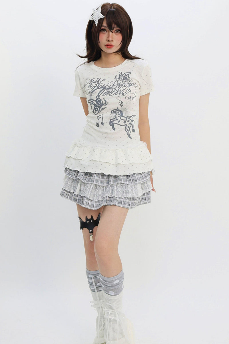 Y2k Polka Dot Top