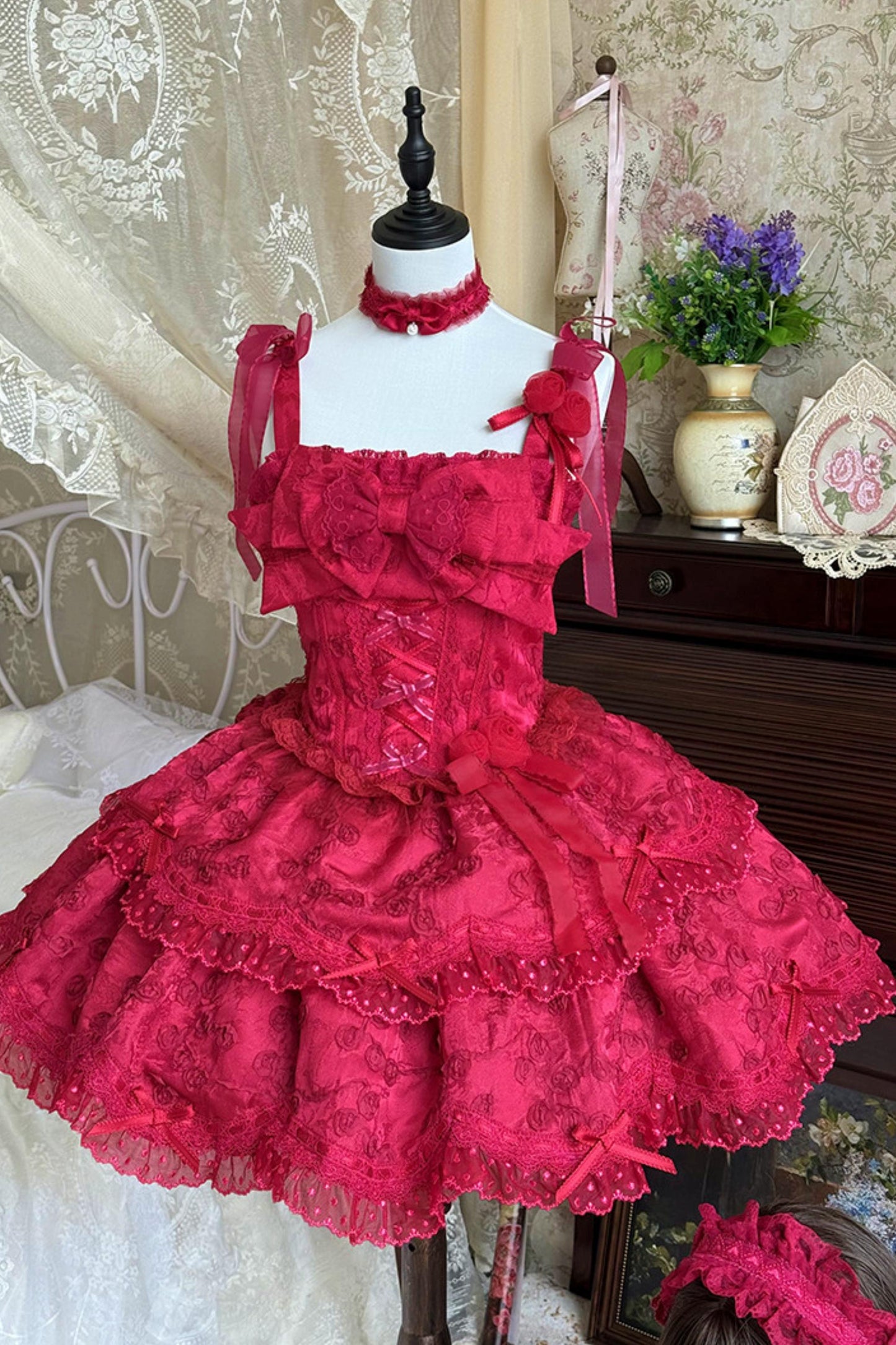 [pre-order] Candy Color Dreamy Doll Lolita Dress + Hair Accessories