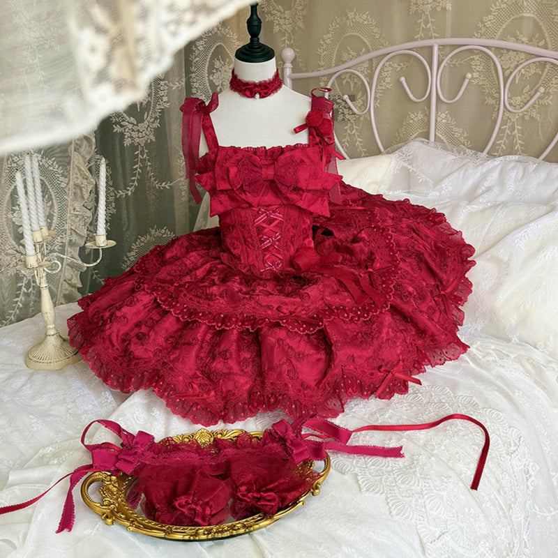 [pre-order] Candy Color Dreamy Doll Lolita Dress + Hair Accessories