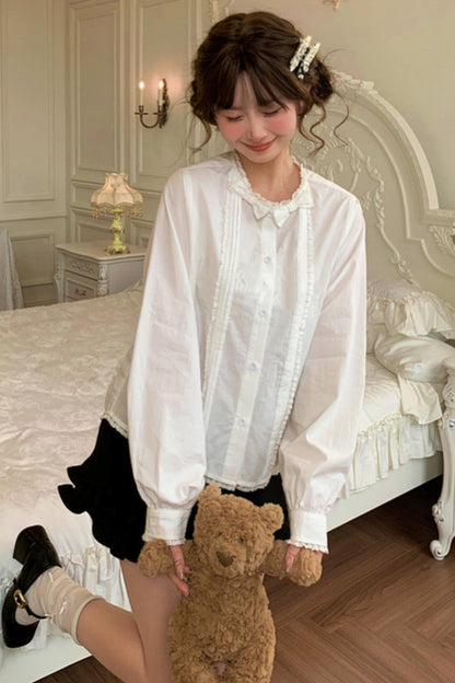 Pure White Lace Blouse