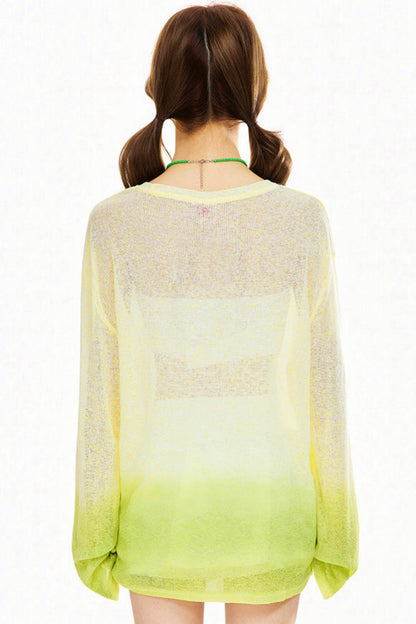 Cartoon Spring Round Neck Top