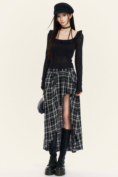 Heartbeat Ruffle Square Neck Top