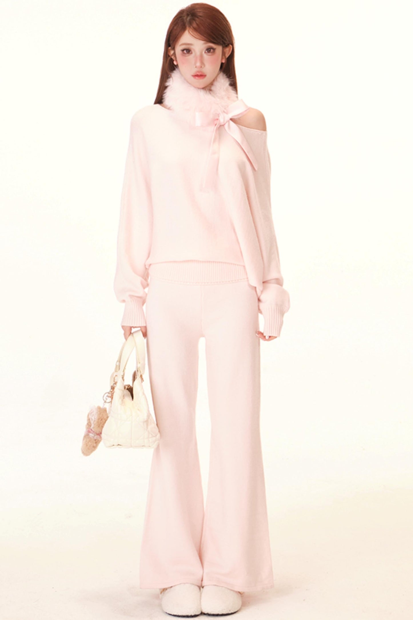 Sweet Off Shoulder Top + Pants + Scarf