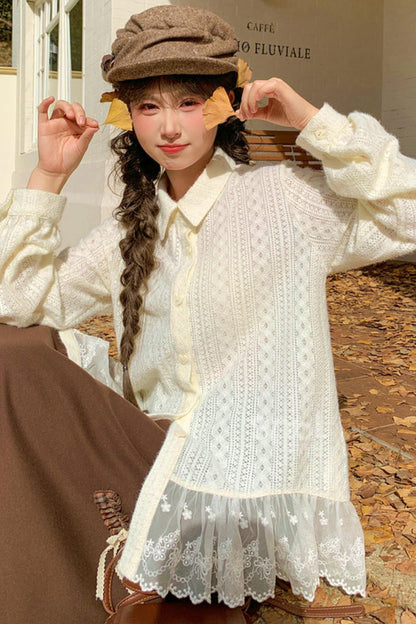 Lace Patchwork Blouse