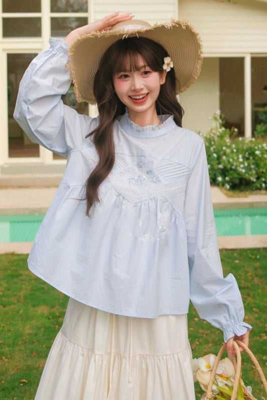 Ice Lace Patchwork Blouse