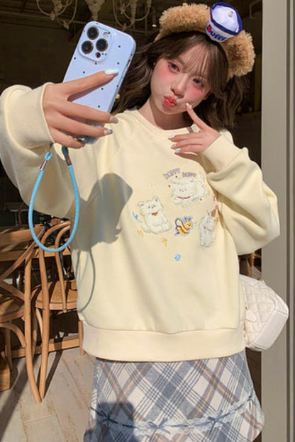 Sweet Dog Loose Sweatshirt