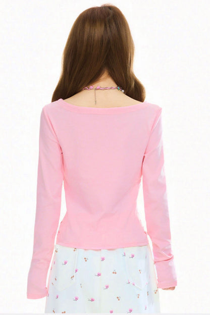 Sweet Cat Print Top