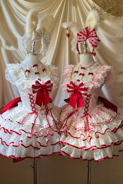 Cupid Strawberry Fairy Dress + Train Ribbon