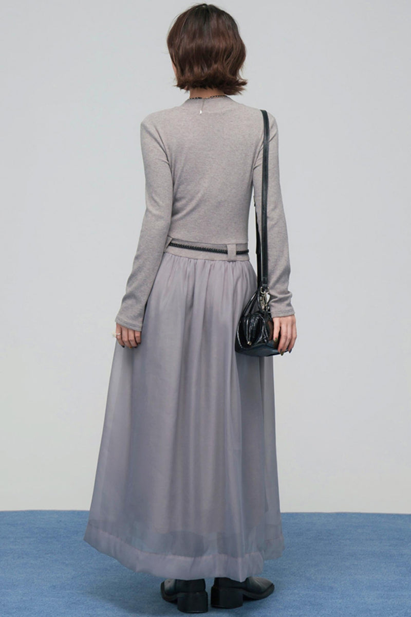 Misty Mode Tulle Long Dress