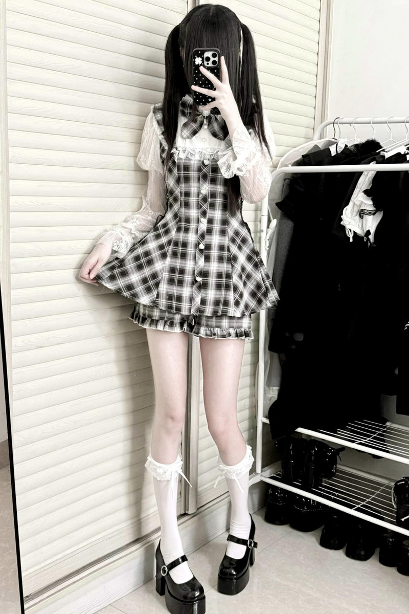 Subculture Dark Kawaii Lace Dress + Shorts