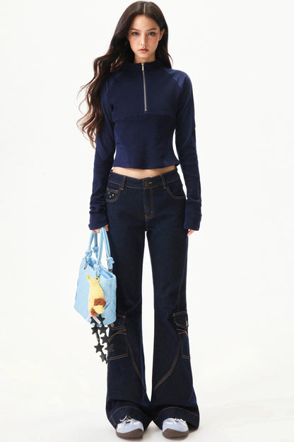 Spicy Waffle Patchwork Top