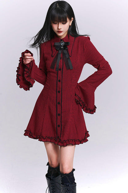 Ghost Girl Plaid Dress